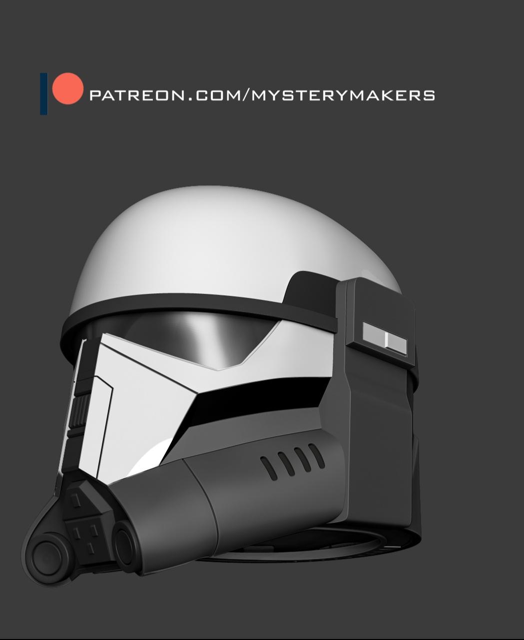 Imperial super commando helmet 3d model