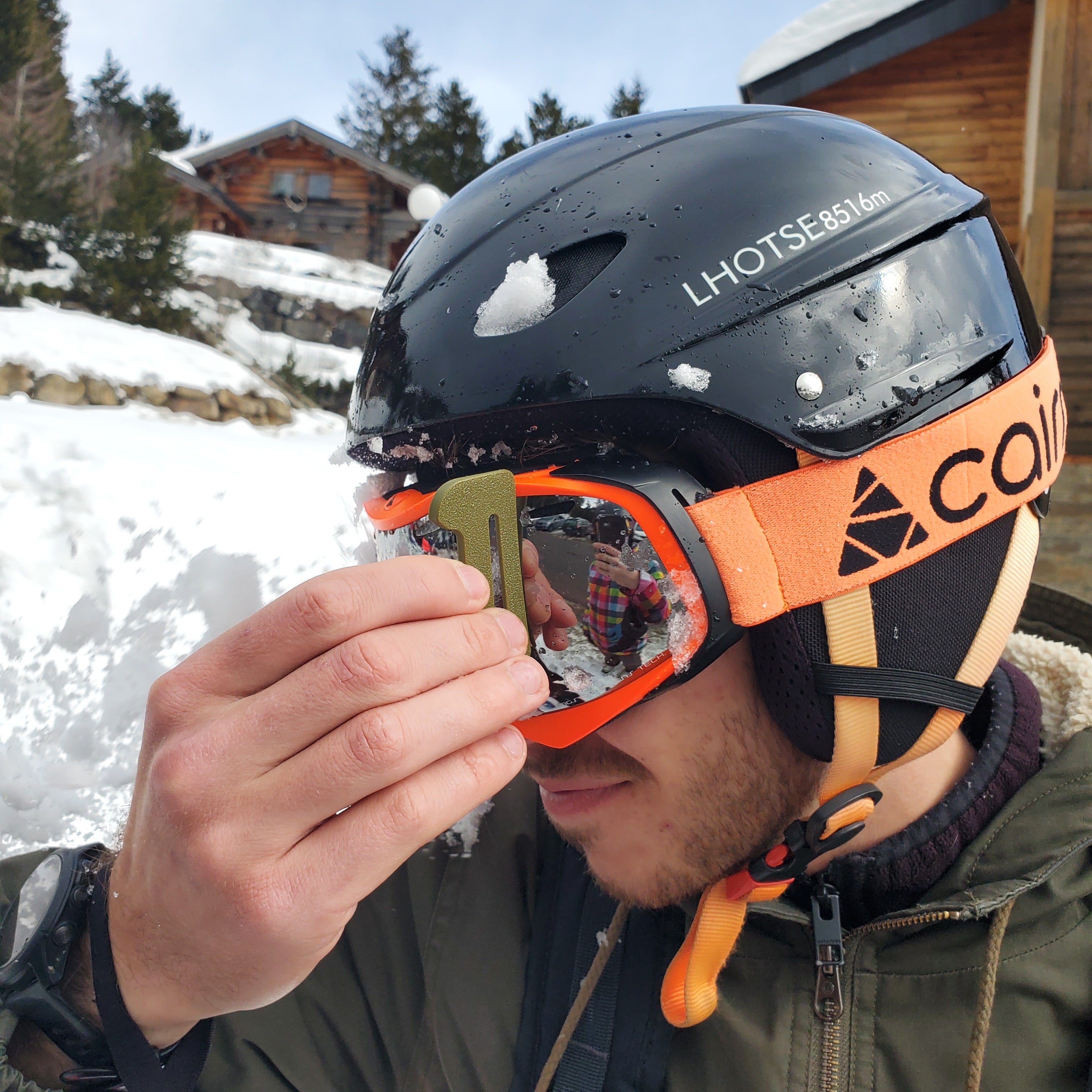 Clip-On Ski Goggle Scraper with Bottle Opener 3d model