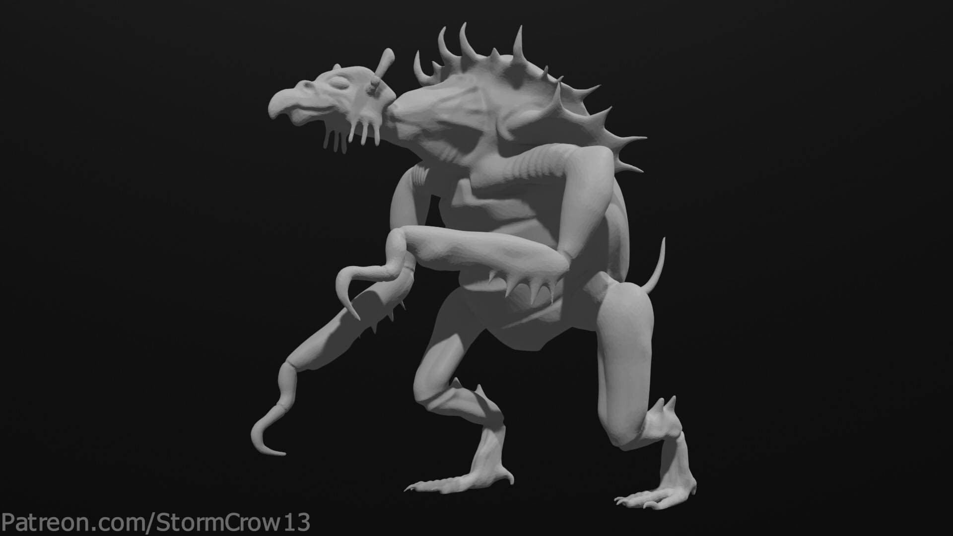 2nd Ed AD&D Hook Horror 3d model
