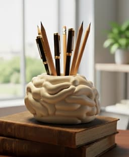 Anatomical Brain Desk Organizer / Pencil Holder 3d model