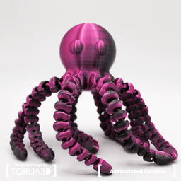 Articulated Octopus 001 3d model