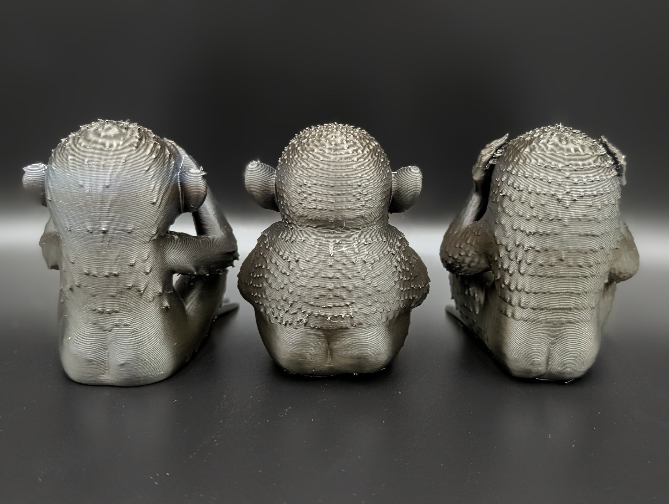 Three Wise Gremlins - No Evil Collection 3d model