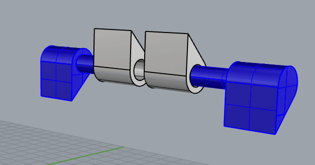 Hinge for use on small boxes. 3d model