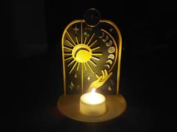 Mystical candle holder set 3d model