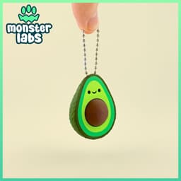 Avocado Fidget Clicker Keychain 3d model