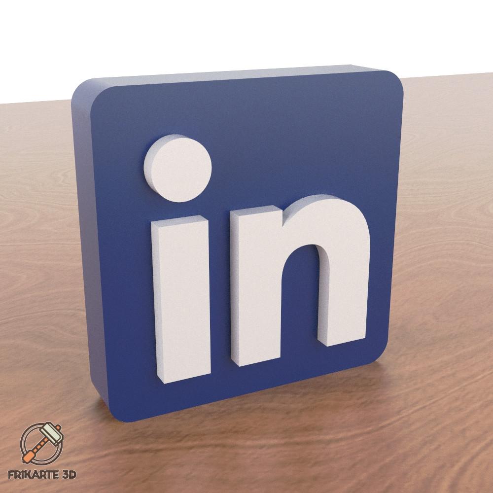 LinkedIn Decoration 3d model