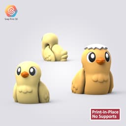 Flexi Little Chicken 3d model