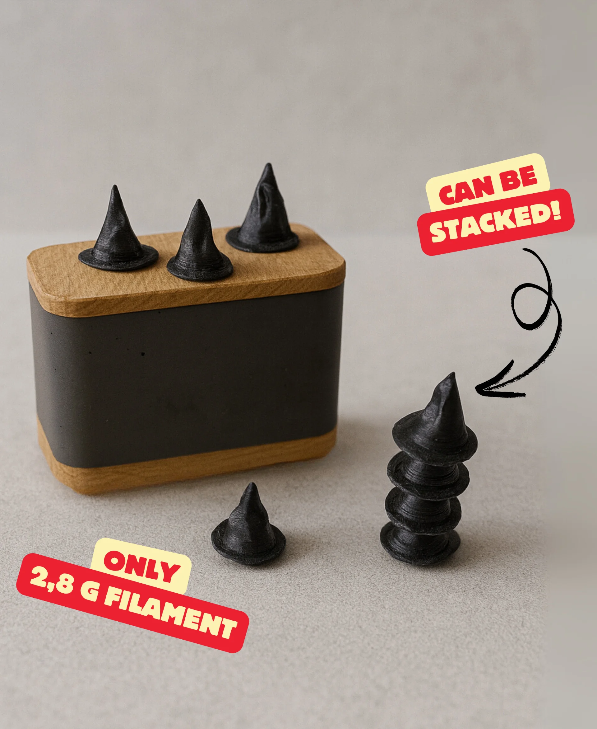 CUTE & MINI HALLOWEEN HATS / WITCH HATS 3d model