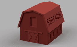 Barn Geocache 3d model