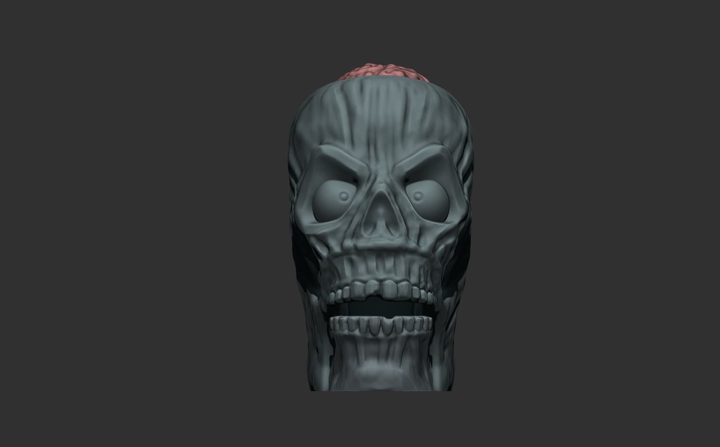 Angry Jack Chattering Skull 3d model