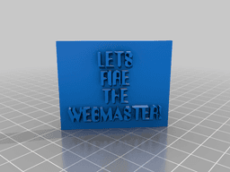 fire the webmaster 3d model