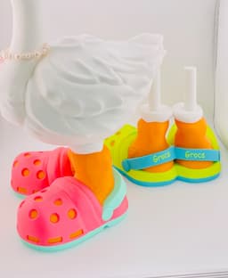 Grocs Shoes & Bucket Hat Goose Gear for Porch Goose 3d model