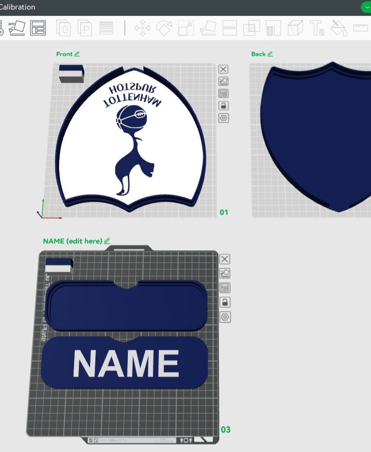 Tottenham Hotspur Sign - LED Strip Compatible 3d model