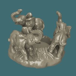Elephant candle holder 3d model