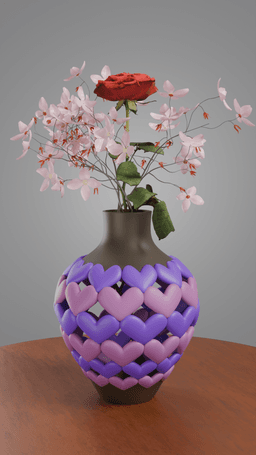 Heart Interlock Vase 3d model
