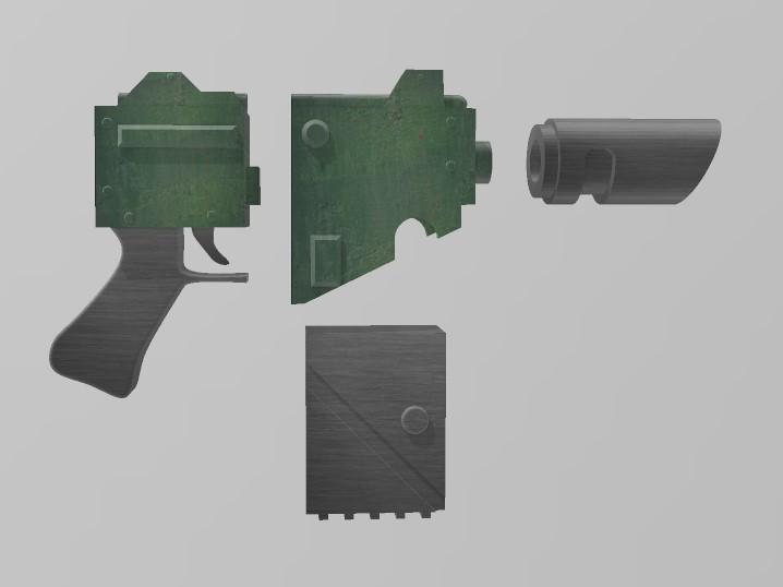Warhammer Las Pistol 3d model