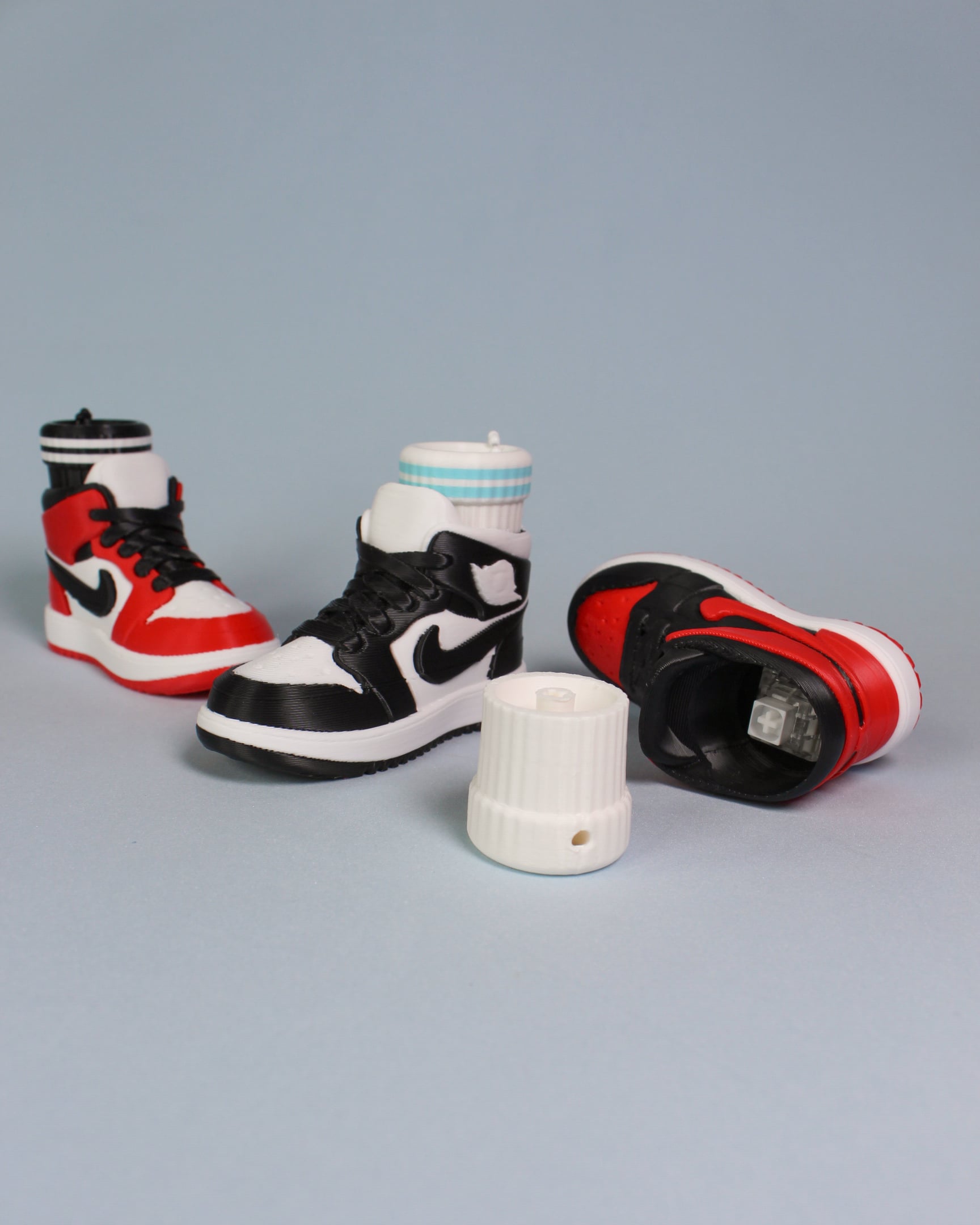 Air Jordan 1 Inspired Sneaker Fidget Clicker Keychain 3D Print 3MF 3d model