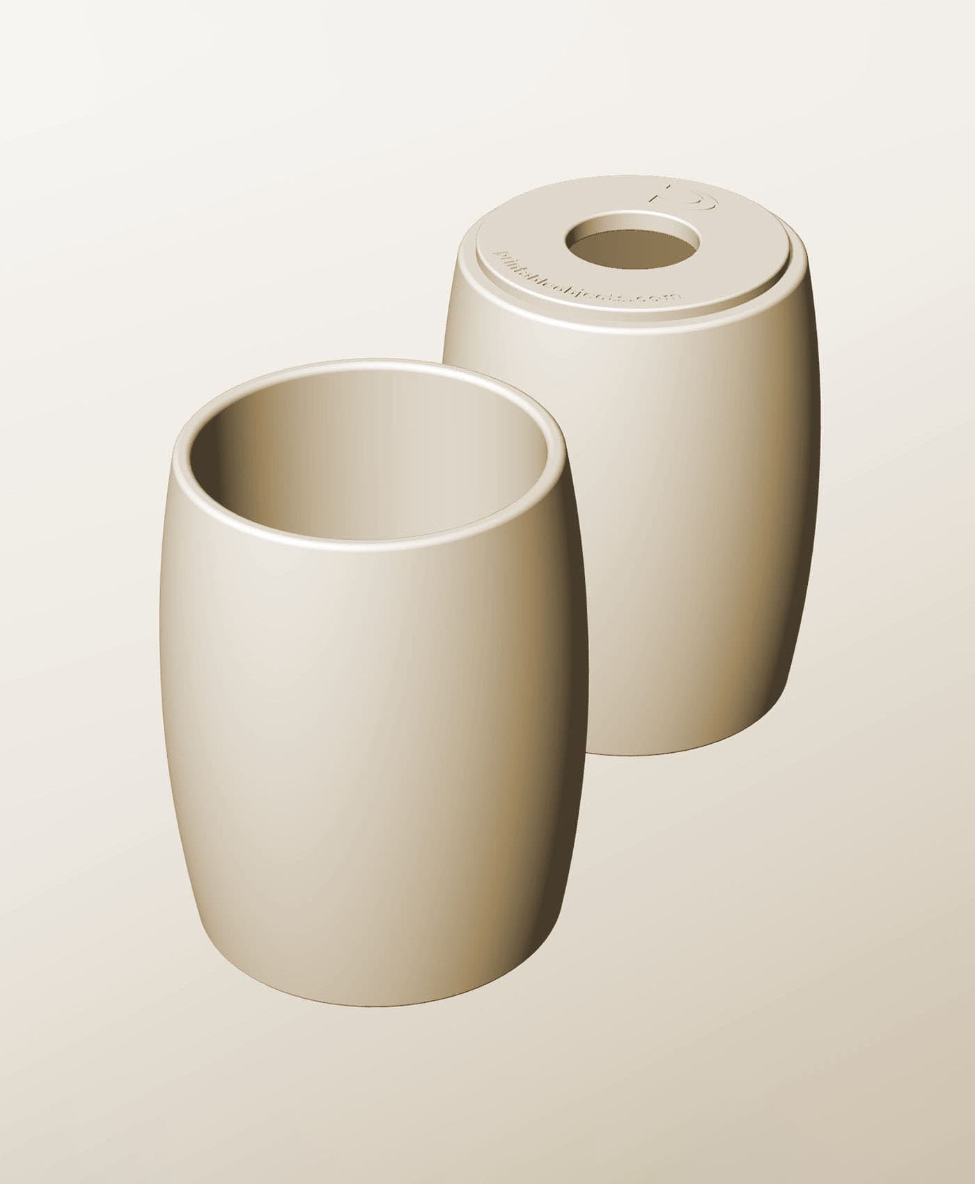 CR96-150-P Pierced container modular stackable module bin box 3d model