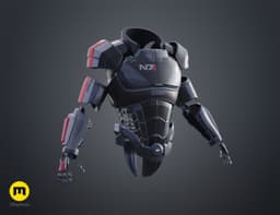 N7 Male Shepard Armor - Mass Effect 3d model