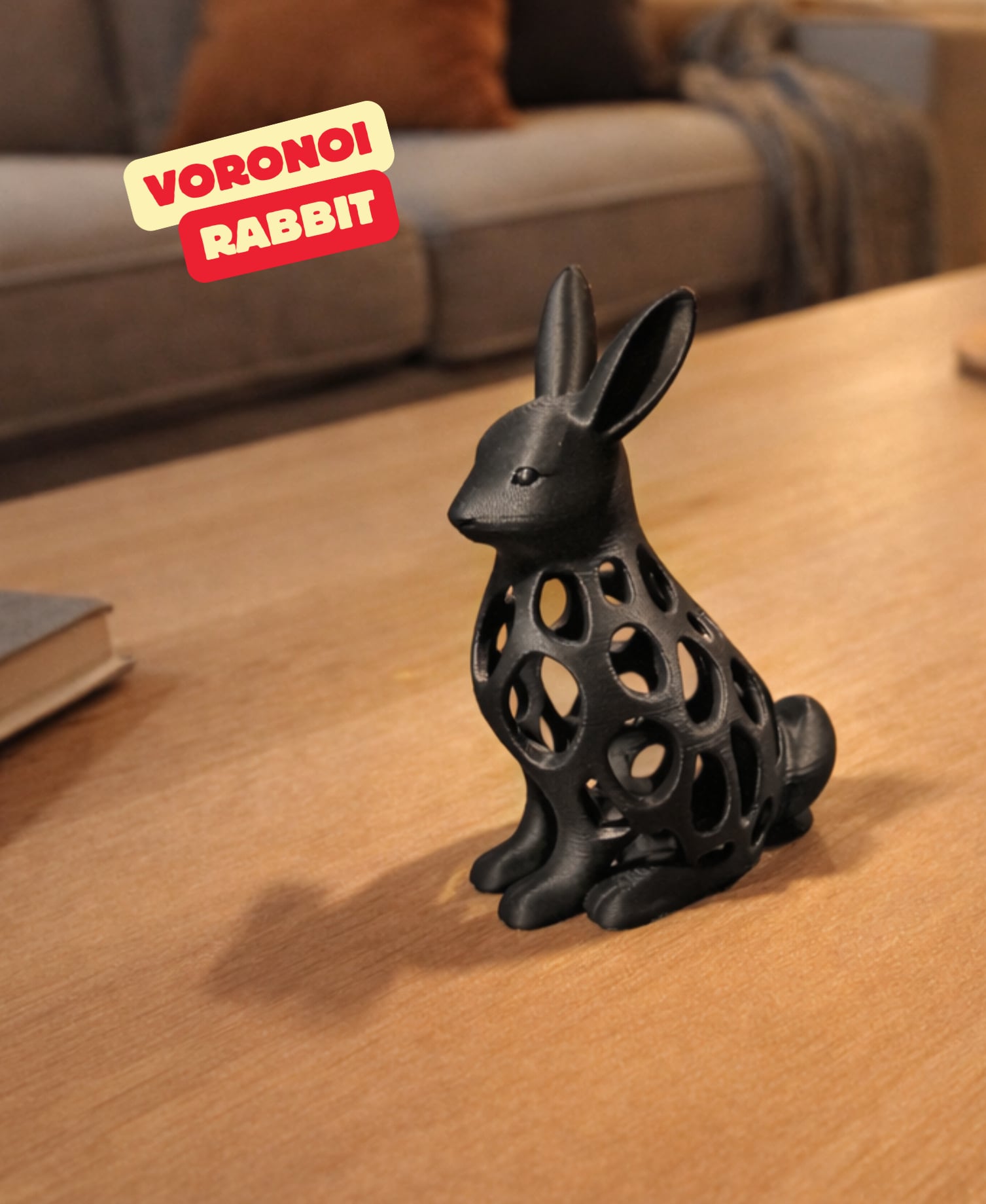 VORONOI RABBIT SCULPTURE / HOMEDECOR / MODERN DECOR / GOTHIC DECOR 3d model