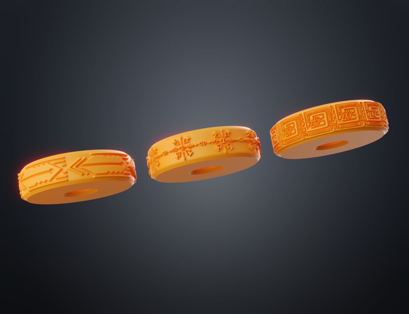 Stamp Wheels - Aztecs Vol.3 (7-9) 3d model