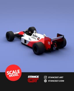 McLaren MP4/4 | SCALED | Scale model kit car 3d model