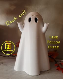 Ghost - Metalhead decoration 3d model