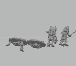 The Stellar Coalition Corps Piker Sergeant w/ hoverblade 3d model