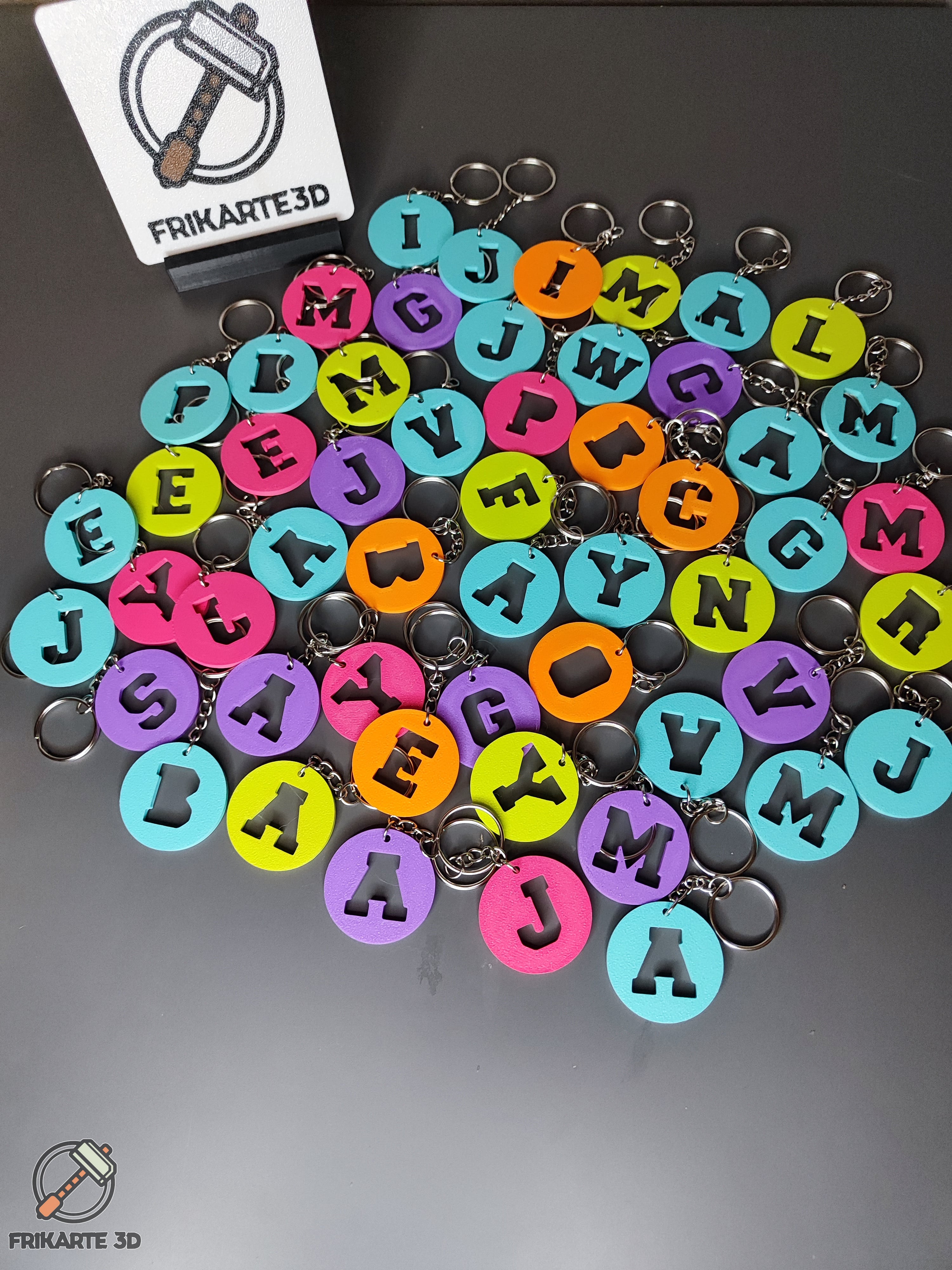 Varsity Letter Keychains – Alphabet Collection 3d model