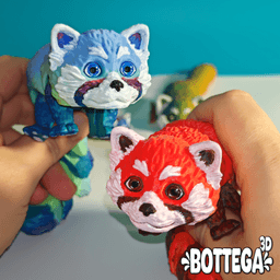 Red Panda, articulated, flexi 3d model