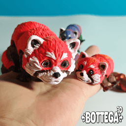 Red Panda, articulated, flexi 3d model