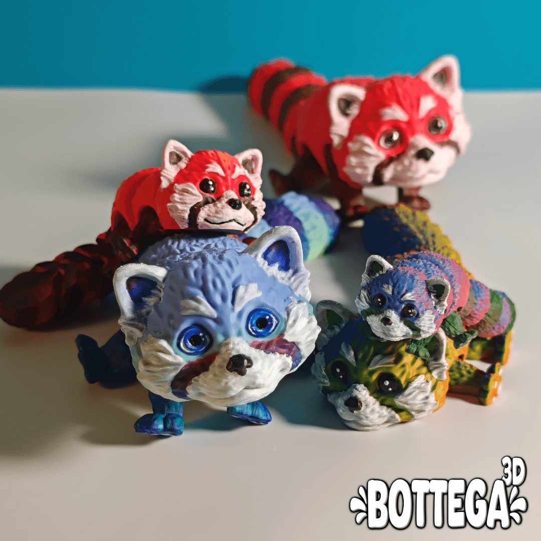 Red Panda, articulated, flexi 3d model