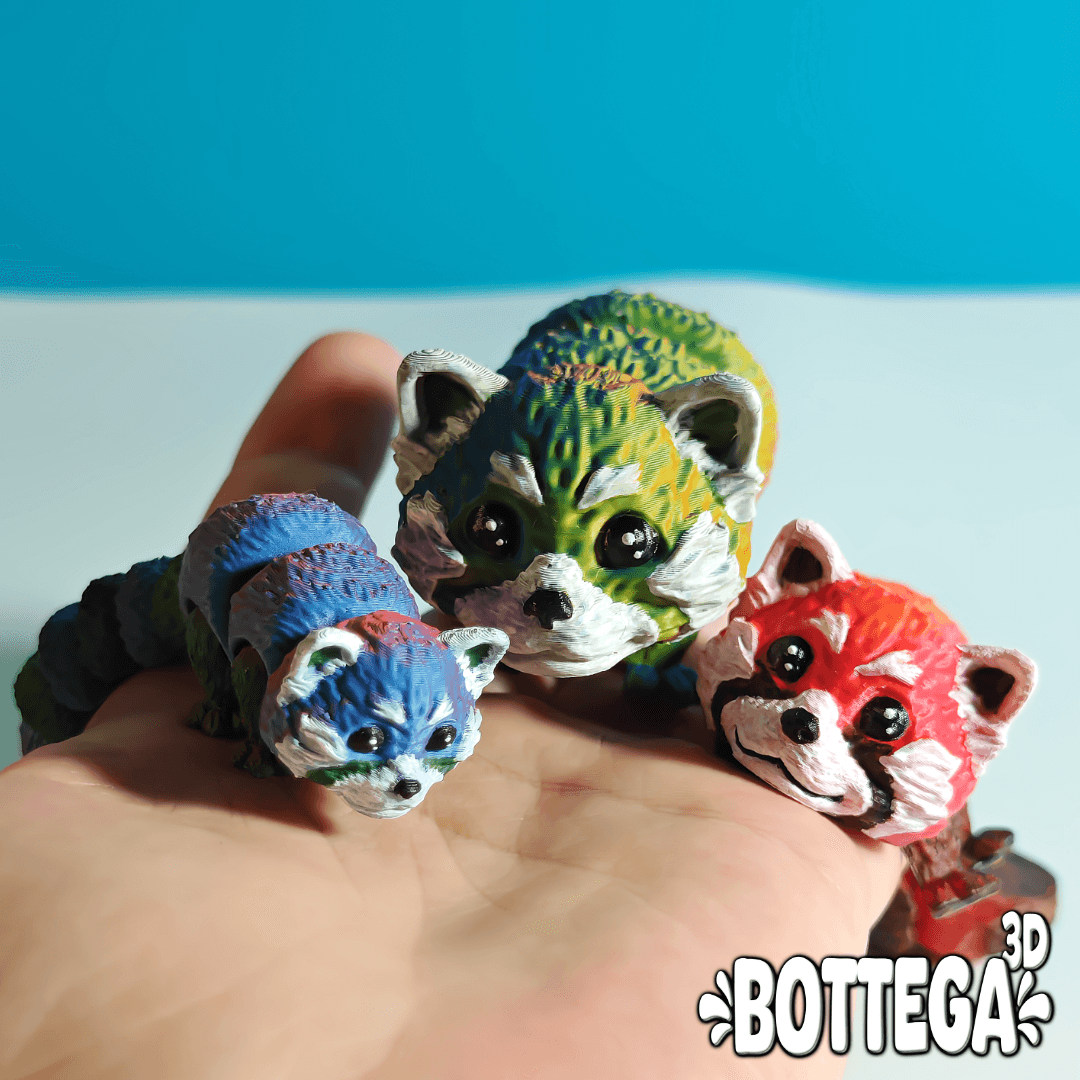 Red Panda, articulated, flexi 3d model