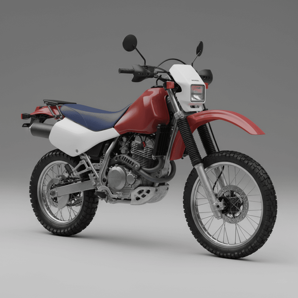 Honda XR650L DualSport Adventure Motorcycle 3d model