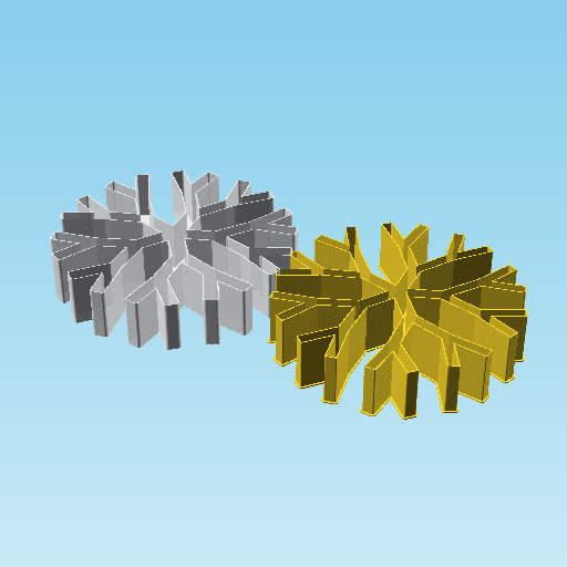 Fract5-2-2, nestable box (v2) 3d model