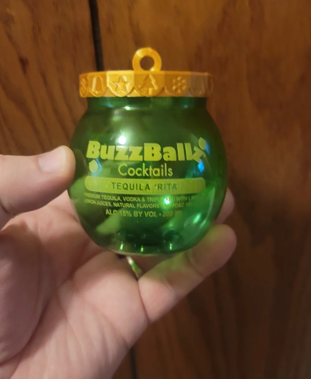I used the design to make Buzzballz ornaments. The original size is a little tight and snapped 2 of the tabs off so may need to be printed slightly larger or the design may need to be altered to have only 1 tab. (Which it currently has) with 1 tab it still holds pretty tight and allows it to be removed. THANK YOU FOR THE DESIGN!