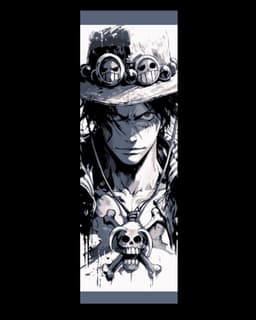 Three of the heroes of the Anime One Piece - Zoro, Law and Ace - Set of bookmarks 3d model