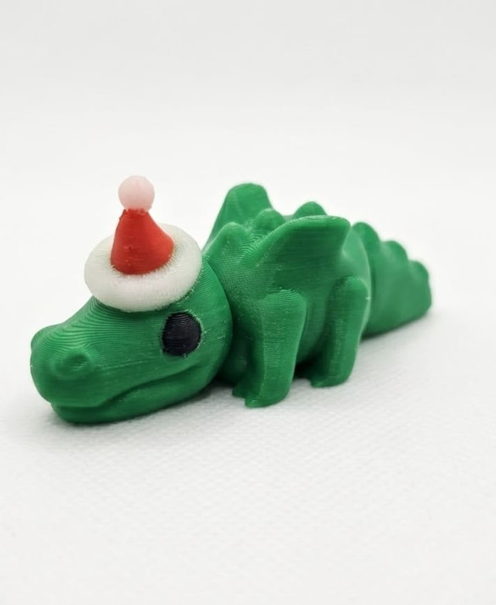 MiniMonster#1 with Santa Hat 3d model