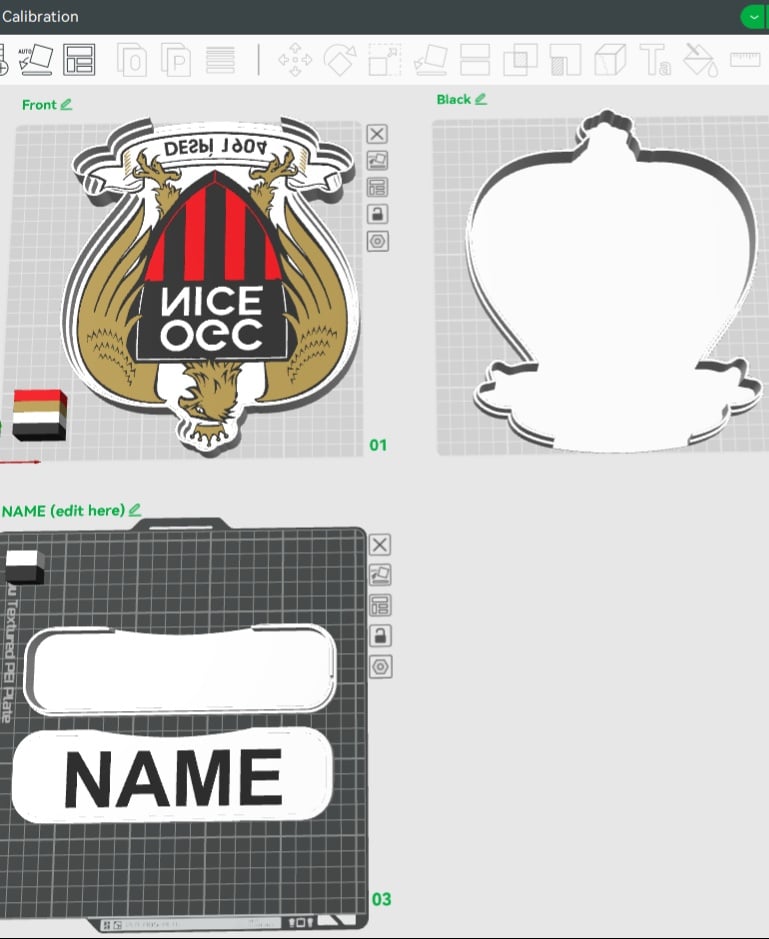 O.G.C. Nice Sign – LED strip compatible 3d model