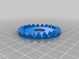 Crown Gear Module 2 Teeth 21, Pinion Module 2 Teeth 20 3d model