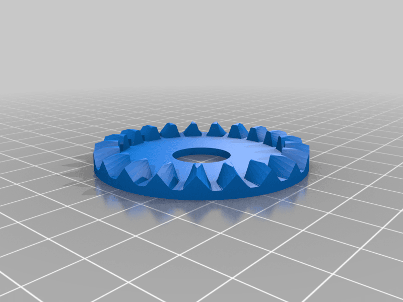 Crown Gear Module 2 Teeth 21, Pinion Module 2 Teeth 20 3d model
