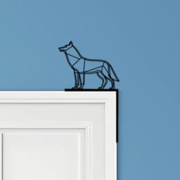 Wolf Door Corner Decor 3d model