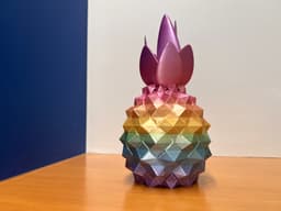 Leafy Geometric Pineapple 3d model