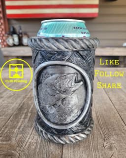 Woven Koozie with Fish Medallion 3d model