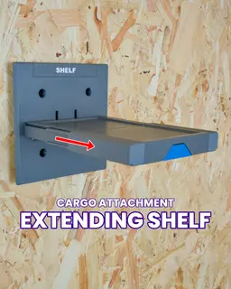 Extending Shelf - Cargo Attachment 3d model