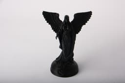 Dark Angel Statue – Gothic Winged Sculpture 3d model