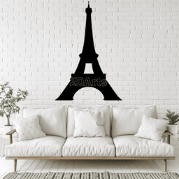 Eiffel Tower 2D Wall Art/Window Art - Digital STL & SVG Files for 3D Printing and Laser Cutting 3d model