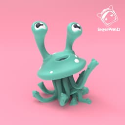 Psychic Jellyfish - Easy Multicolor FDM RPG Minis (No supports) 3d model