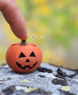 Jack-O-Lantern Clicker - Ludo toy - Fidget toy 3d model