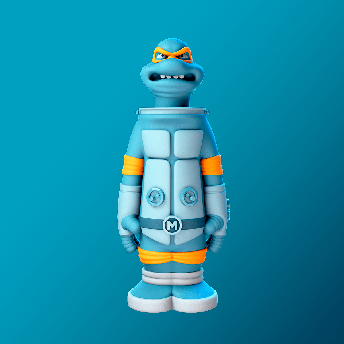 TMNT Michelangelo Astronaut 3d model